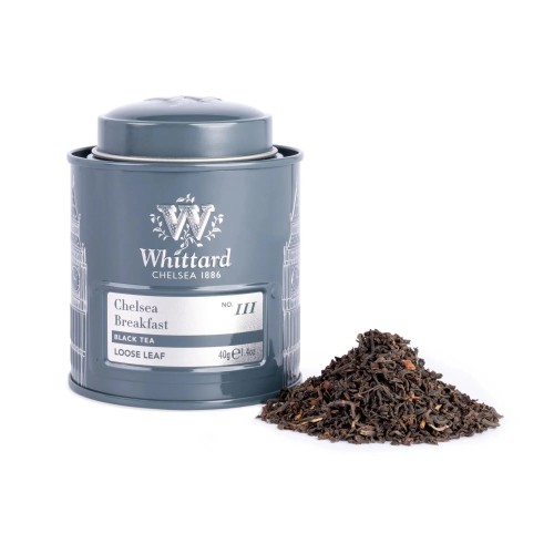 Chelsea Breakfast blend herbata liściasta czarna Whittard 40 g puszka
