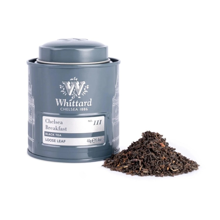 Chelsea Breakfast blend herbata liściasta czarna Whittard 40 g puszka
